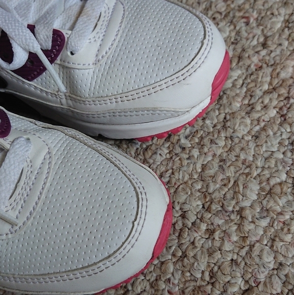 NIKE AIR MAX 90 white black dark beetroot DH1316-100 SIZE 7 - Picture 6 of 16